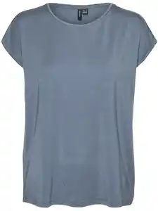 Vero Moda VMAVA PLAIN SS TOP GA Shirt Blau