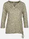 Bild 1 von Damen Printshirt mit Serafino-Ausschnitt Beige