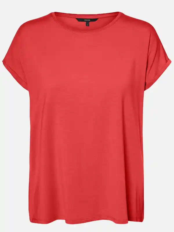 Bild 1 von Vero Moda VMAVA PLAIN SS TOP GA Shirt Rot