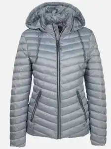 Damen Steppjacke mit abnehmbarer Kapuze Blau