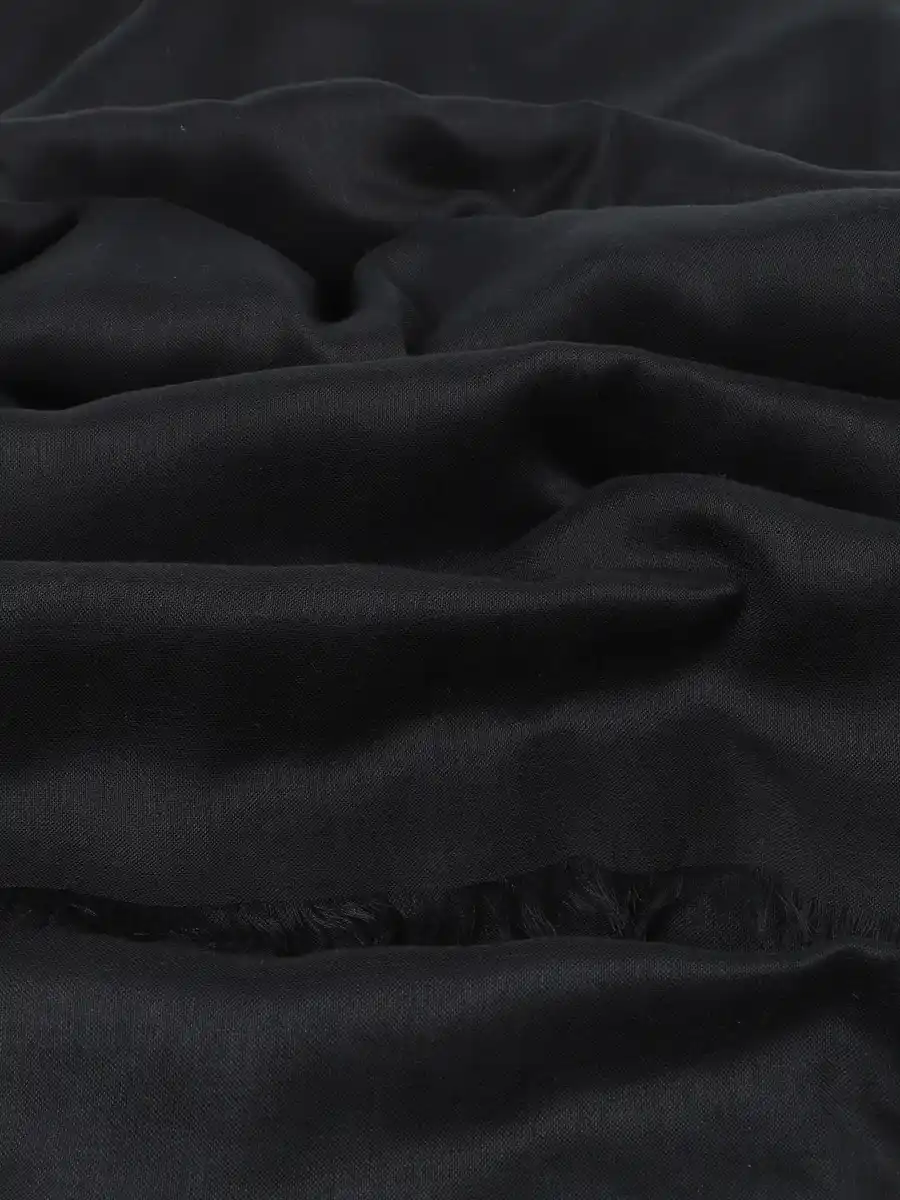 Bild 2 von Damen Schal mit Fransen Schwarz