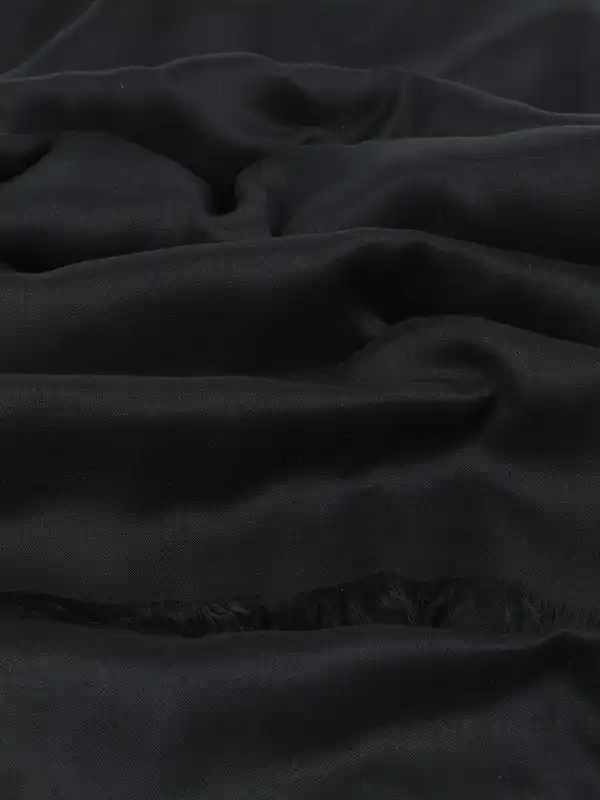 Bild 2 von Damen Schal mit Fransen Schwarz