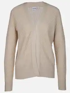 Damen Strickcardigan Beige