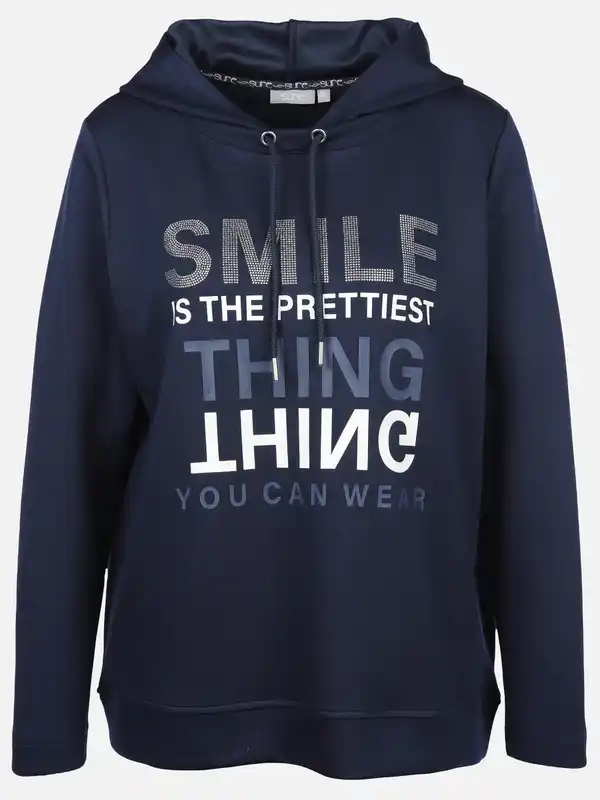 Bild 1 von Damen Sweatshirt mit Kapuze Marine