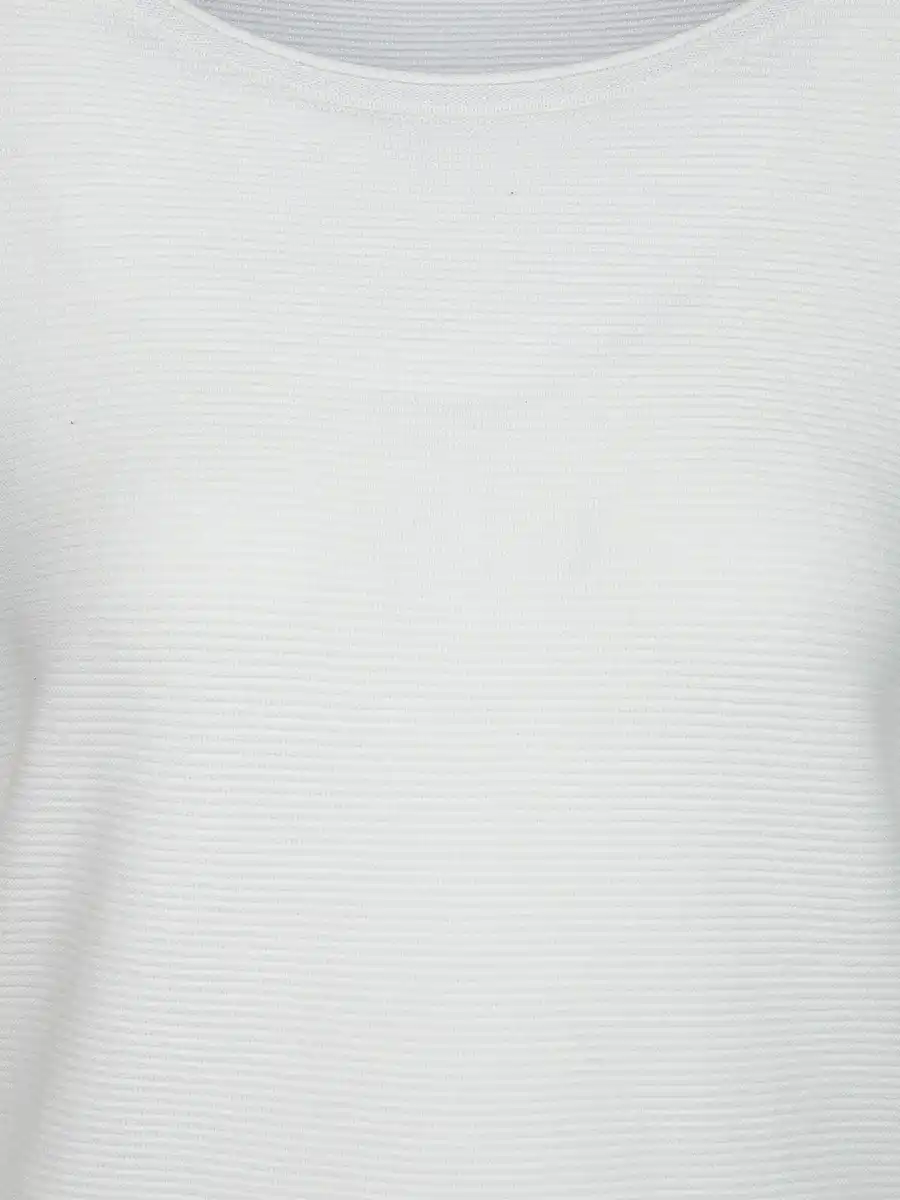 Bild 3 von Damen Struktur Pullover Weiß