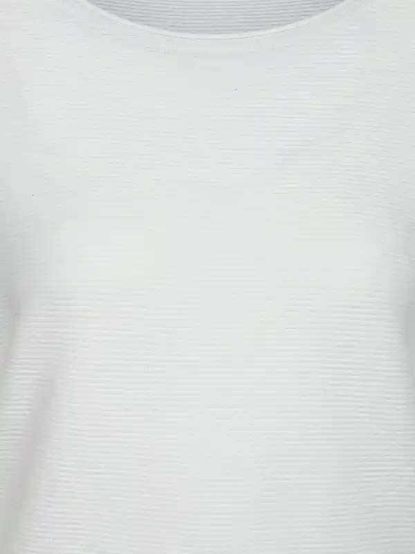 Bild 3 von Damen Struktur Pullover Weiß