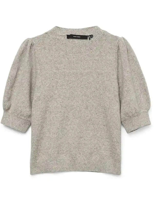 Bild 1 von Vero Moda VMDOFFY 2/4 O-NECK PU Pullover Braun