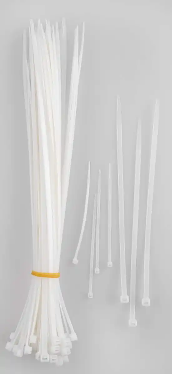 Bild 1 von Kabelbinder-Set 598 tlg. (520 + 78 gratis) weiß