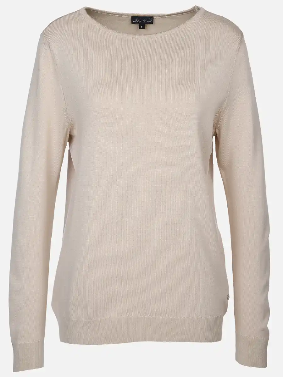 Bild 1 von Damen Leichtpullover mit rundem Ausschnitt Beige