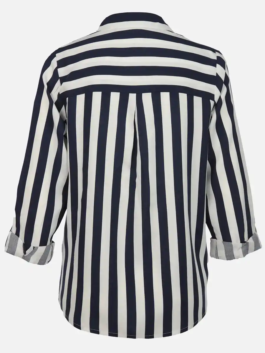 Bild 2 von Damen Bluse mit Streifen Weiß