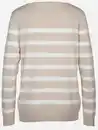 Bild 2 von Damen Pullover mit Streifen Beige