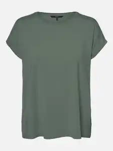 Vero Moda VMAVA PLAIN SS TOP GA Shirt Grün