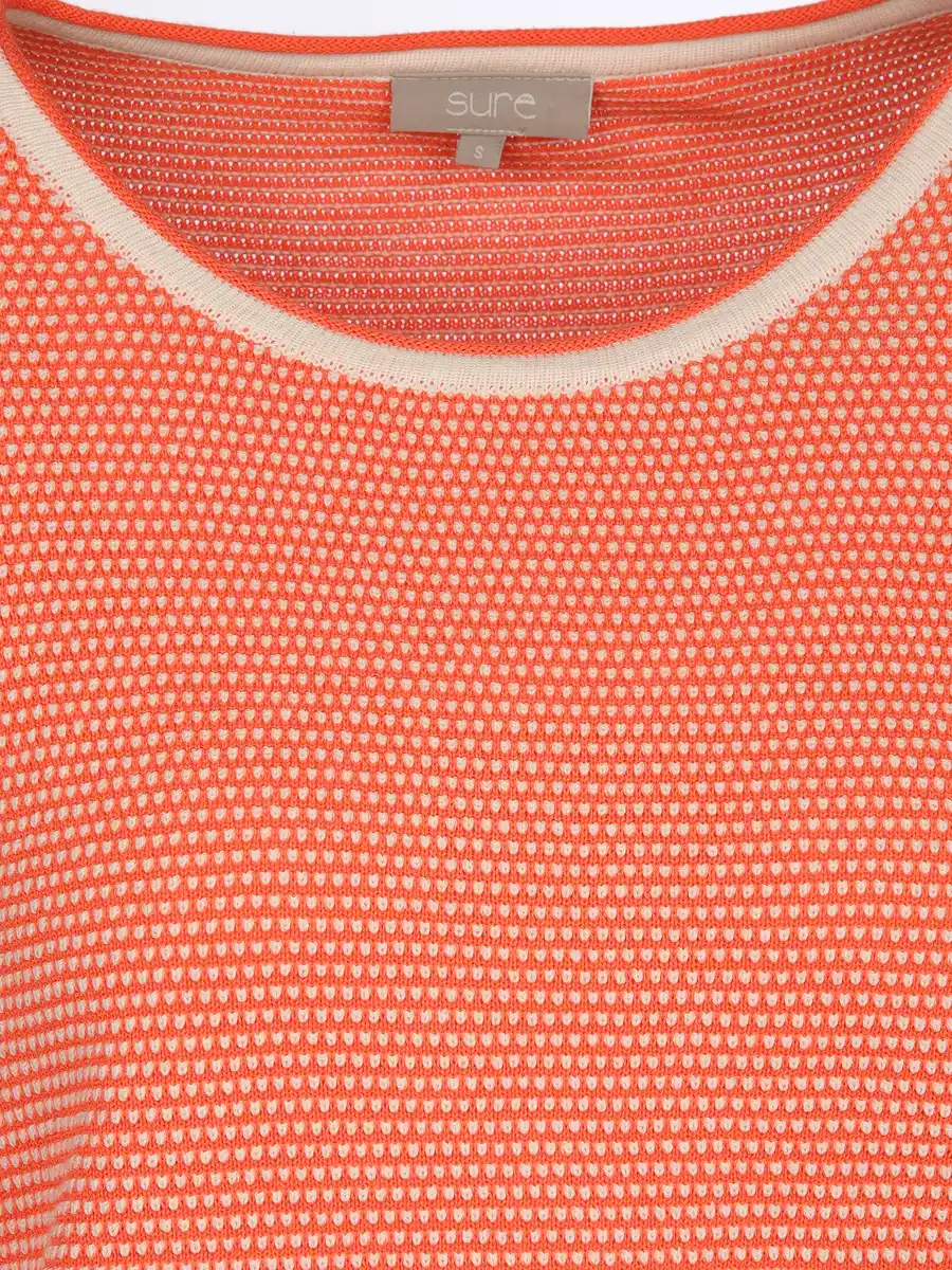 Bild 3 von Damen Pullover mit Struktur Orange