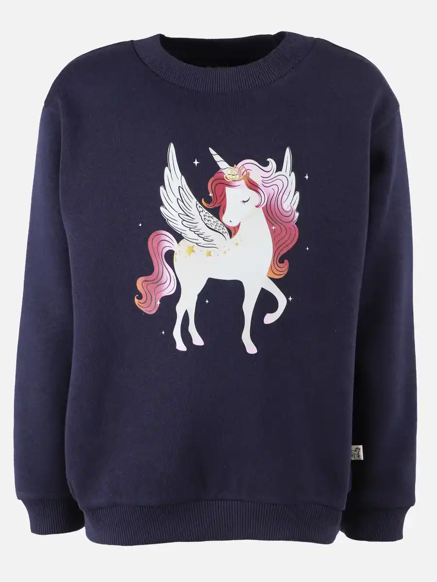Bild 1 von Mädchen Sweatshirt mit Einhornmotiv Marine
