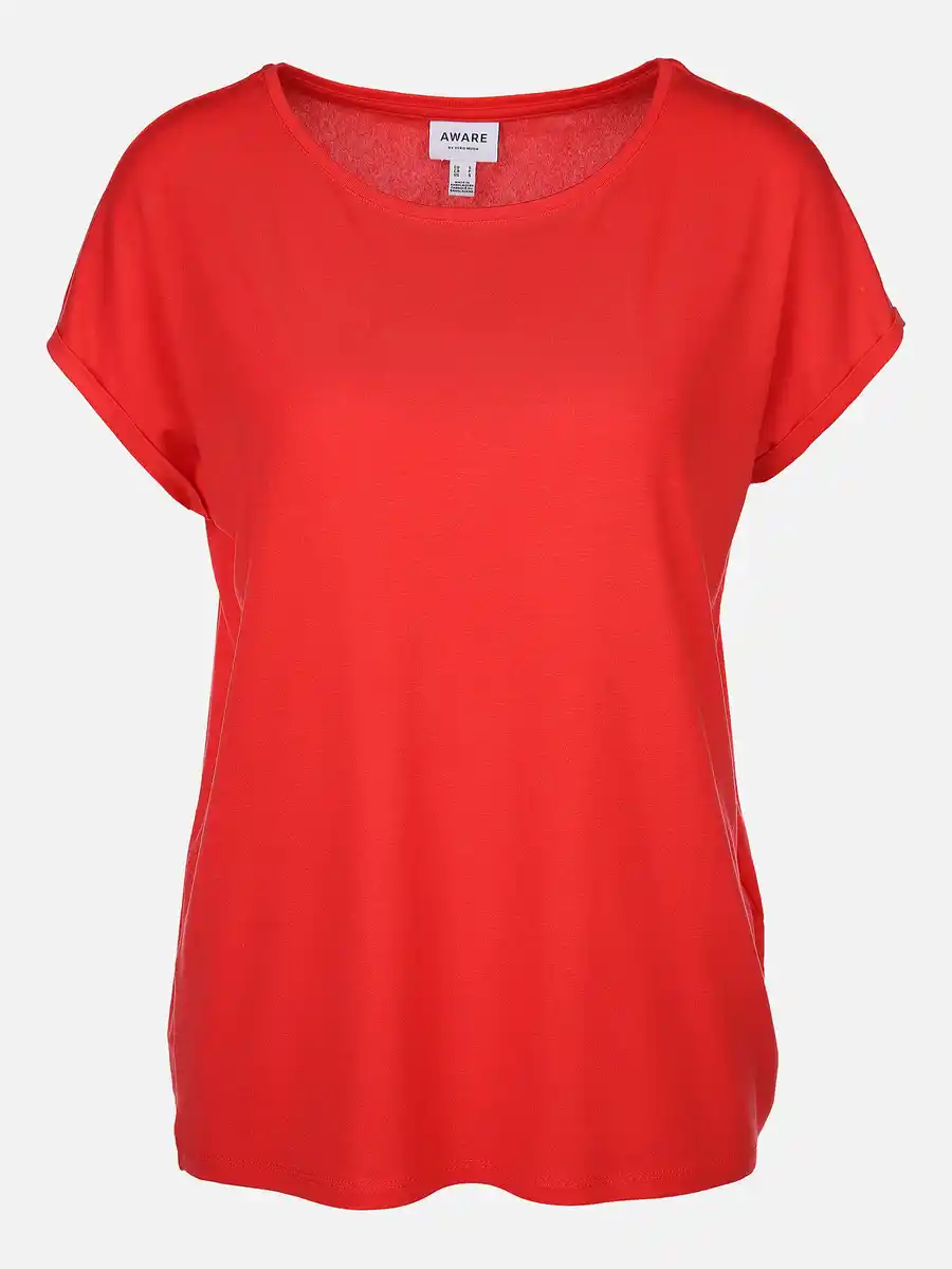 Bild 1 von Vero Moda VMAVA PLAIN SS TOP GA Shirt Rot