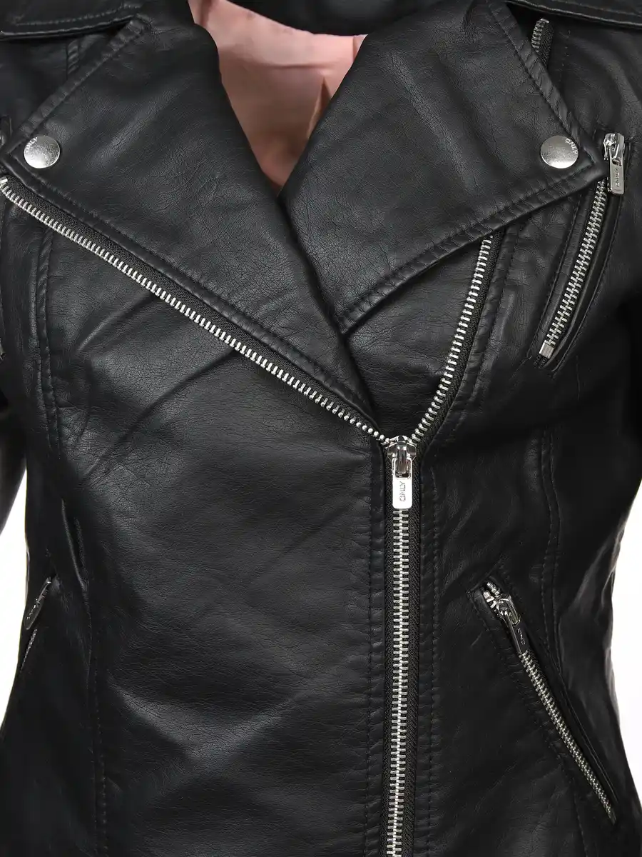 Bild 4 von Only ONLGEMMA FAUX LEATHER Kunstlederjacke Schwarz