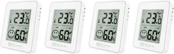 Bild 1 von LCD Thermo Hygrometer 4er Set