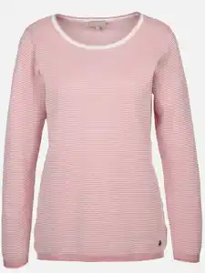 Damen Strukturpullover Rosa