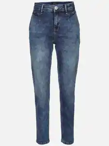 Damen Jeans "Mum Fit" Blau