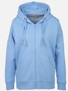 Damen Sweatcardigan mit Kapuze Blau