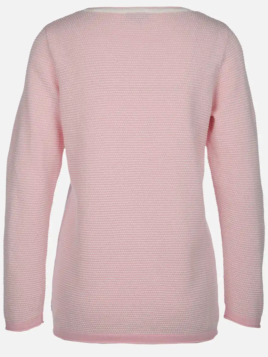 Bild 2 von Damen Pullover mit Struktur Rosa