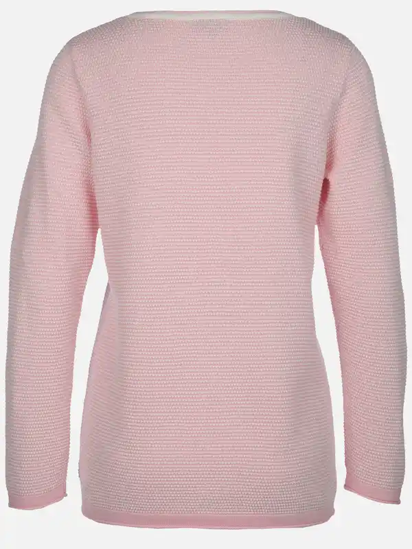 Bild 2 von Damen Pullover mit Struktur Rosa