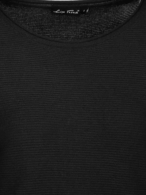 Bild 3 von Damen Struktur Pullover Schwarz