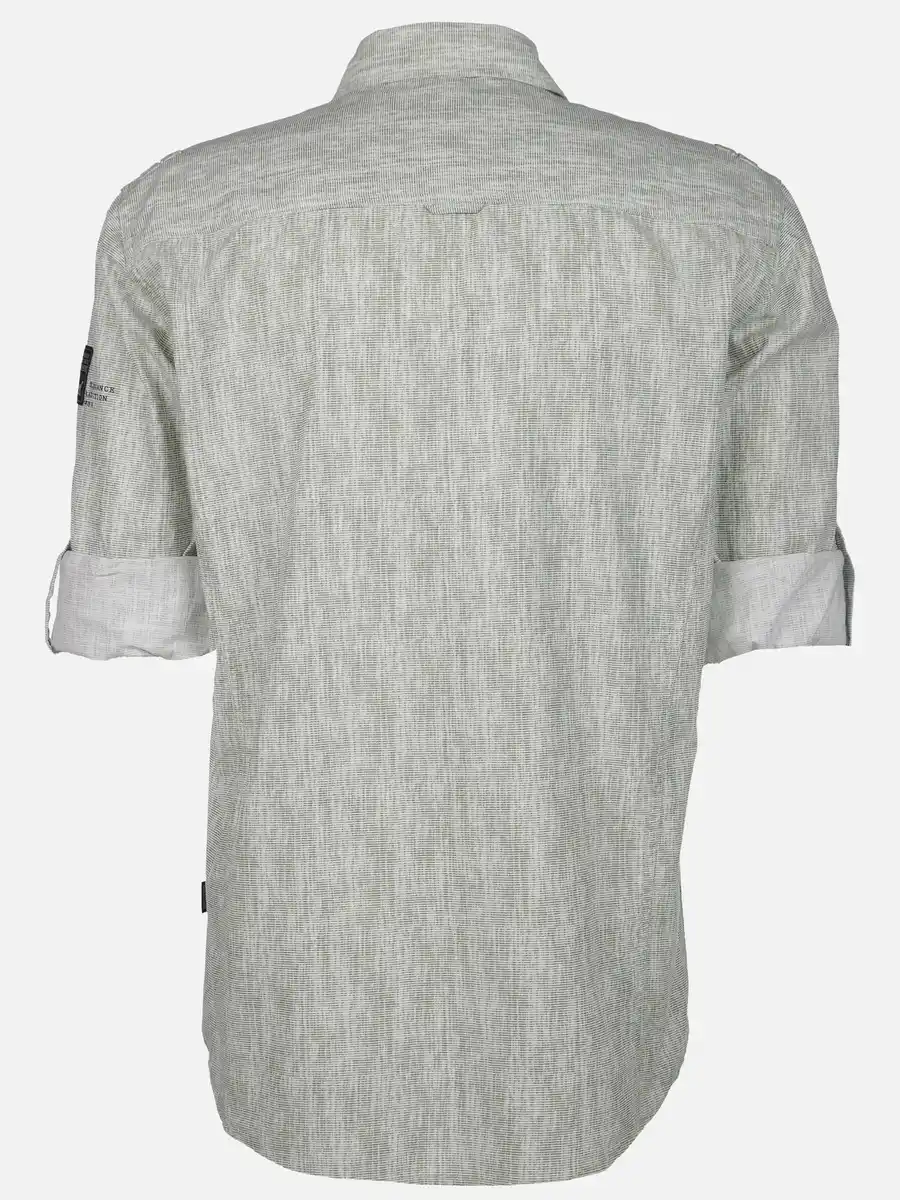 Bild 2 von Herren Freizeithemd mit langen, krempelbaren Ärmeln Grün