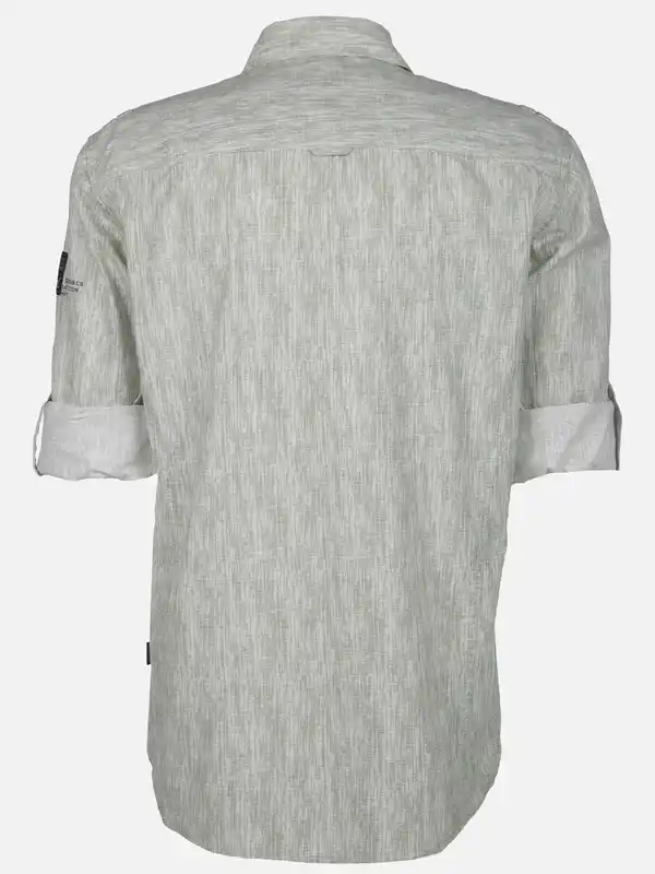 Bild 2 von Herren Freizeithemd mit langen, krempelbaren Ärmeln Grün