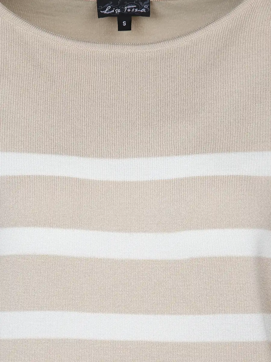 Bild 3 von Damen Pullover mit Streifen Beige