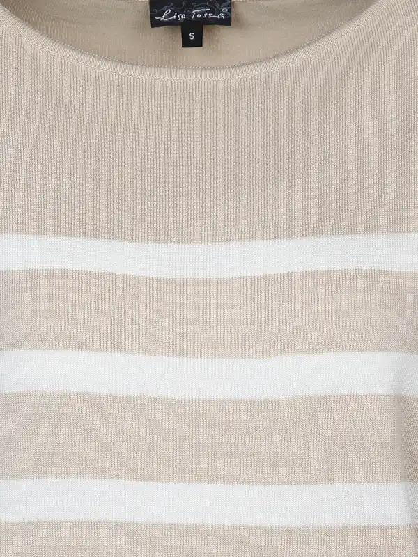 Bild 3 von Damen Pullover mit Streifen Beige