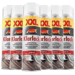 XXL Klarlack, Farblos - 6-er Set