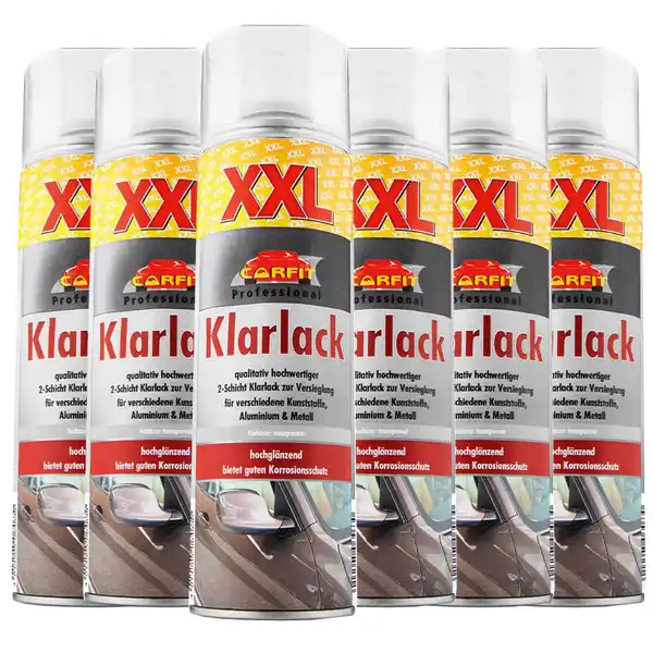 Bild 1 von XXL Klarlack, Farblos - 6-er Set