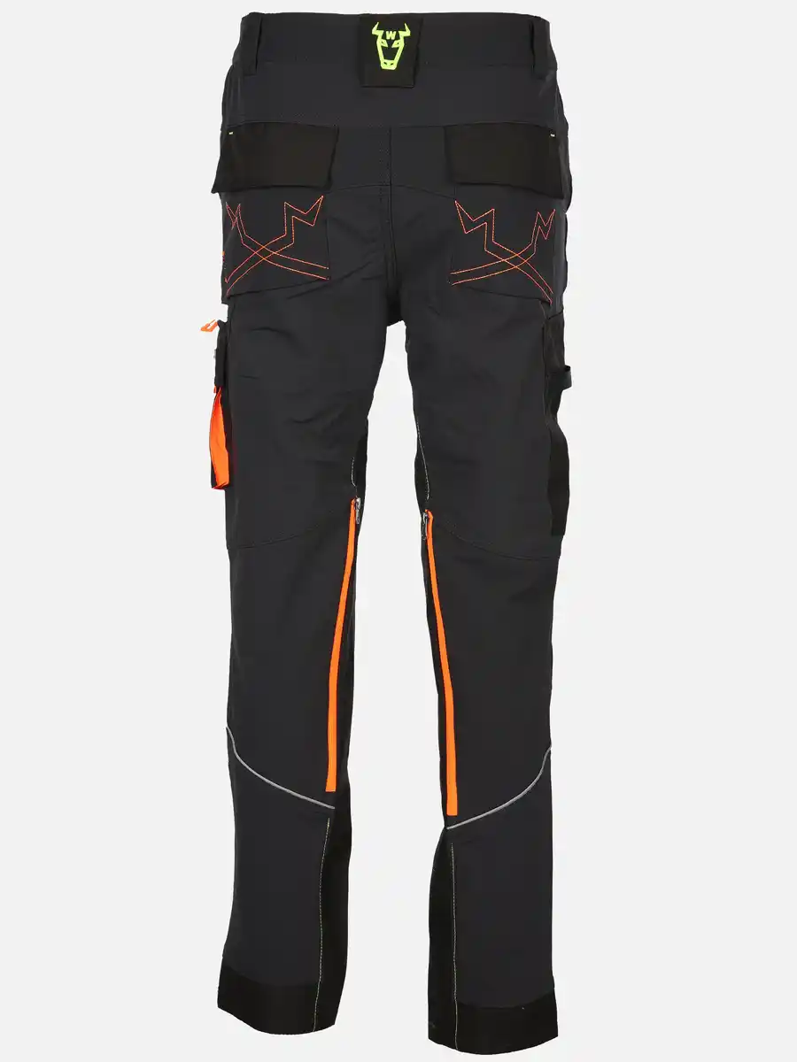 Bild 2 von Herren Arbeitshose mit Superflex und vielen Details Grau