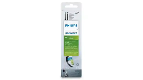 Bild 1 von PHILIPS Sonicare W2 Optimal White Bürstenköpfe, schwarz