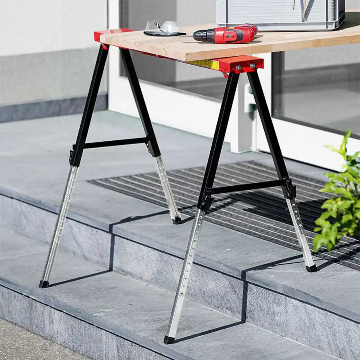 Bild 2 von Kraft Werkzeuge Vario-Arbeitsbock, höhenverstellbar, 2er-Set