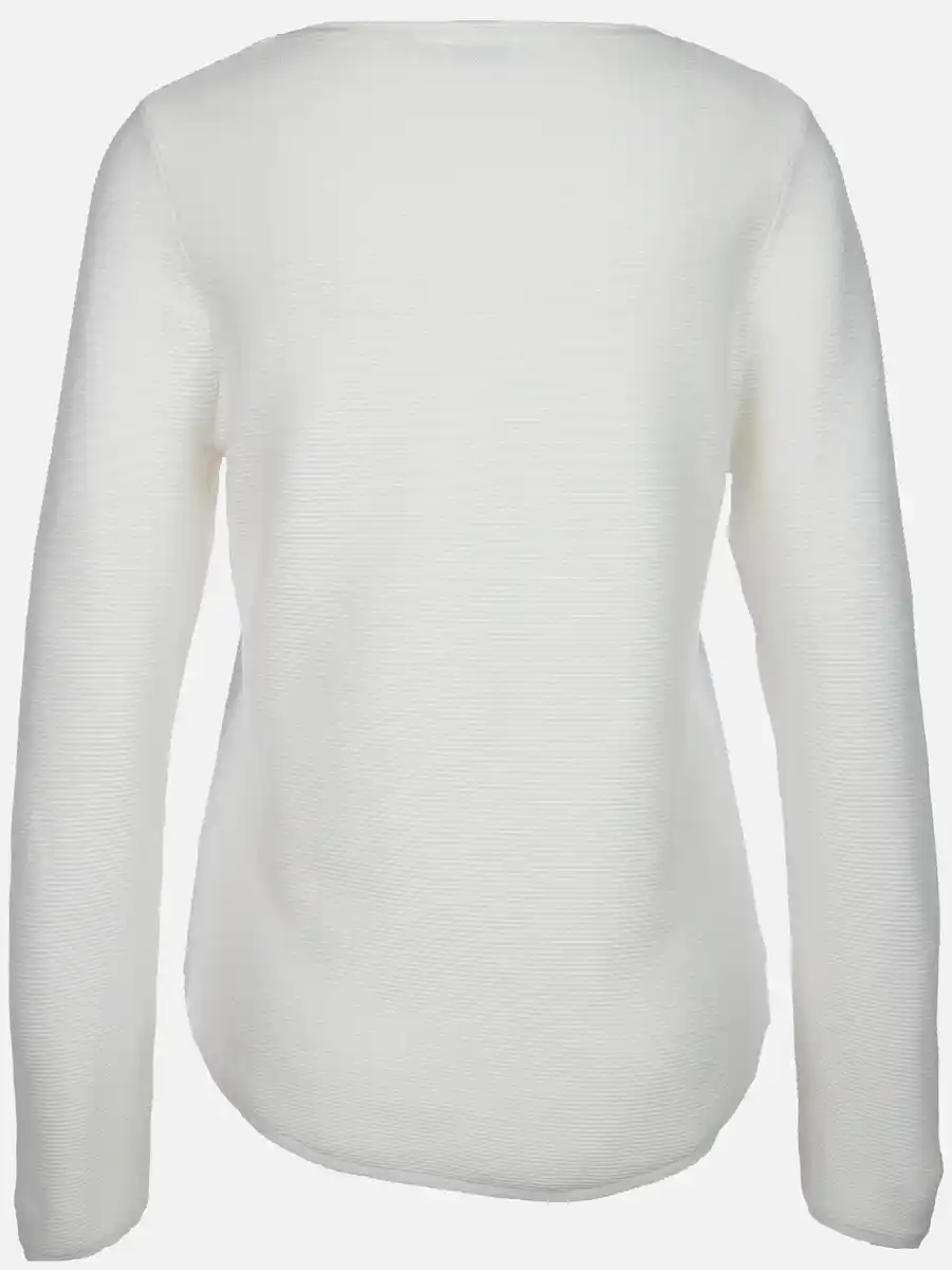 Bild 2 von Damen Struktur Pullover Weiß