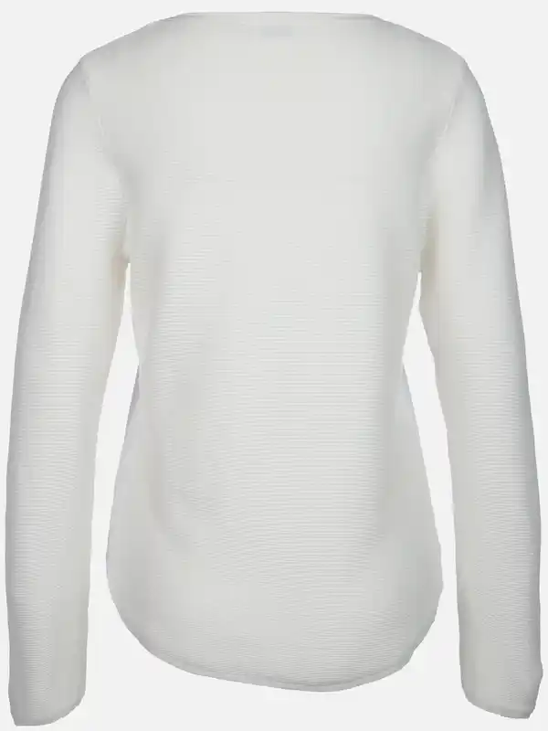 Bild 2 von Damen Struktur Pullover Weiß