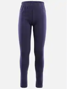 Mädchen Leggings unifarben Marine