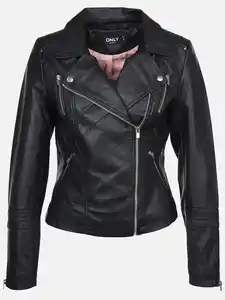 Only ONLGEMMA FAUX LEATHER Kunstlederjacke Schwarz