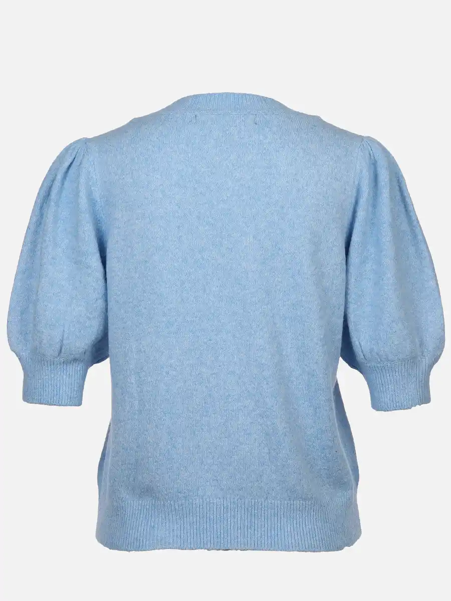 Bild 2 von Vero Moda VMDOFFY 2/4 O-NECK PU Pullover Blau