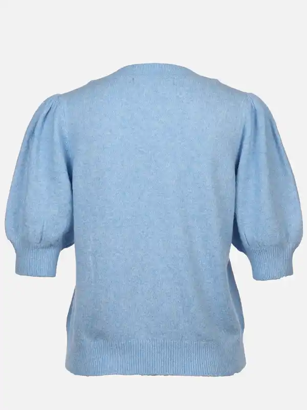 Bild 2 von Vero Moda VMDOFFY 2/4 O-NECK PU Pullover Blau