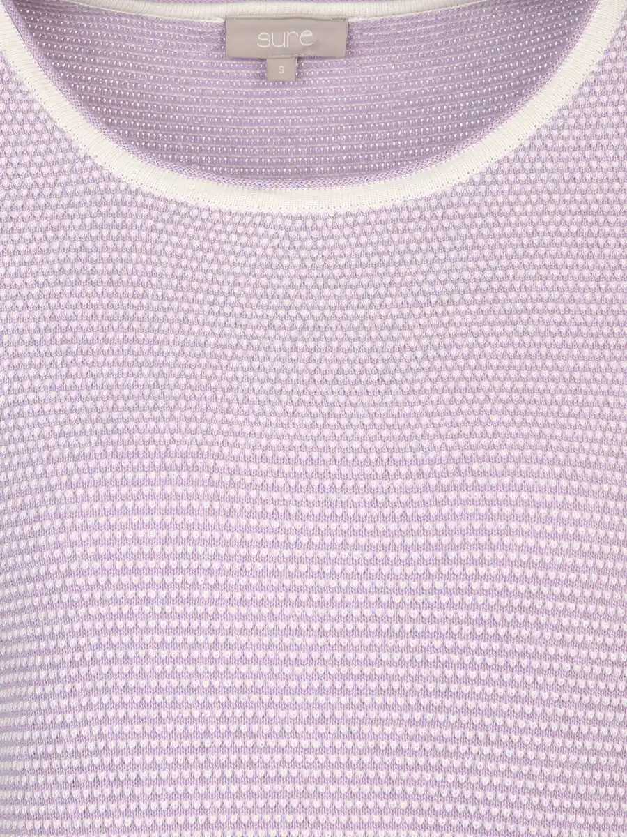 Bild 3 von Damen Strukturpullover Lila