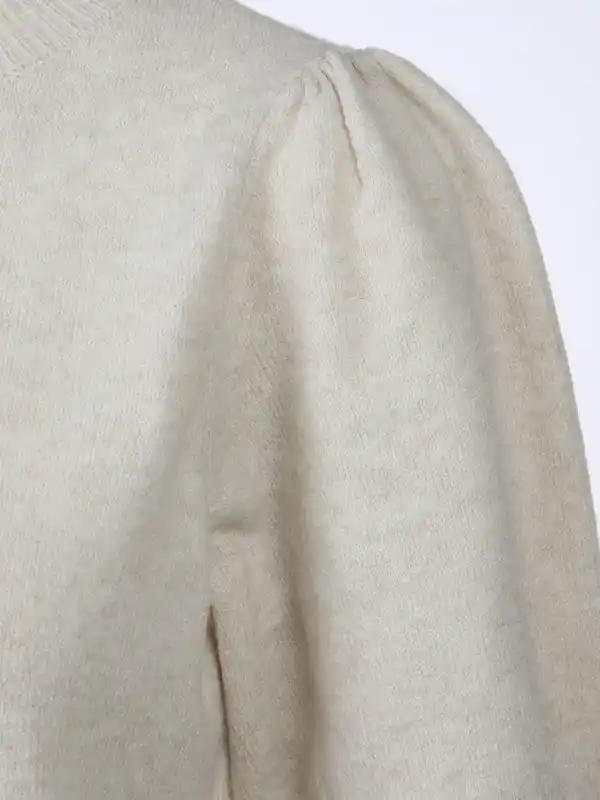 Bild 3 von Vero Moda VMDOFFY 2/4 O-NECK PU Pullover Weiß