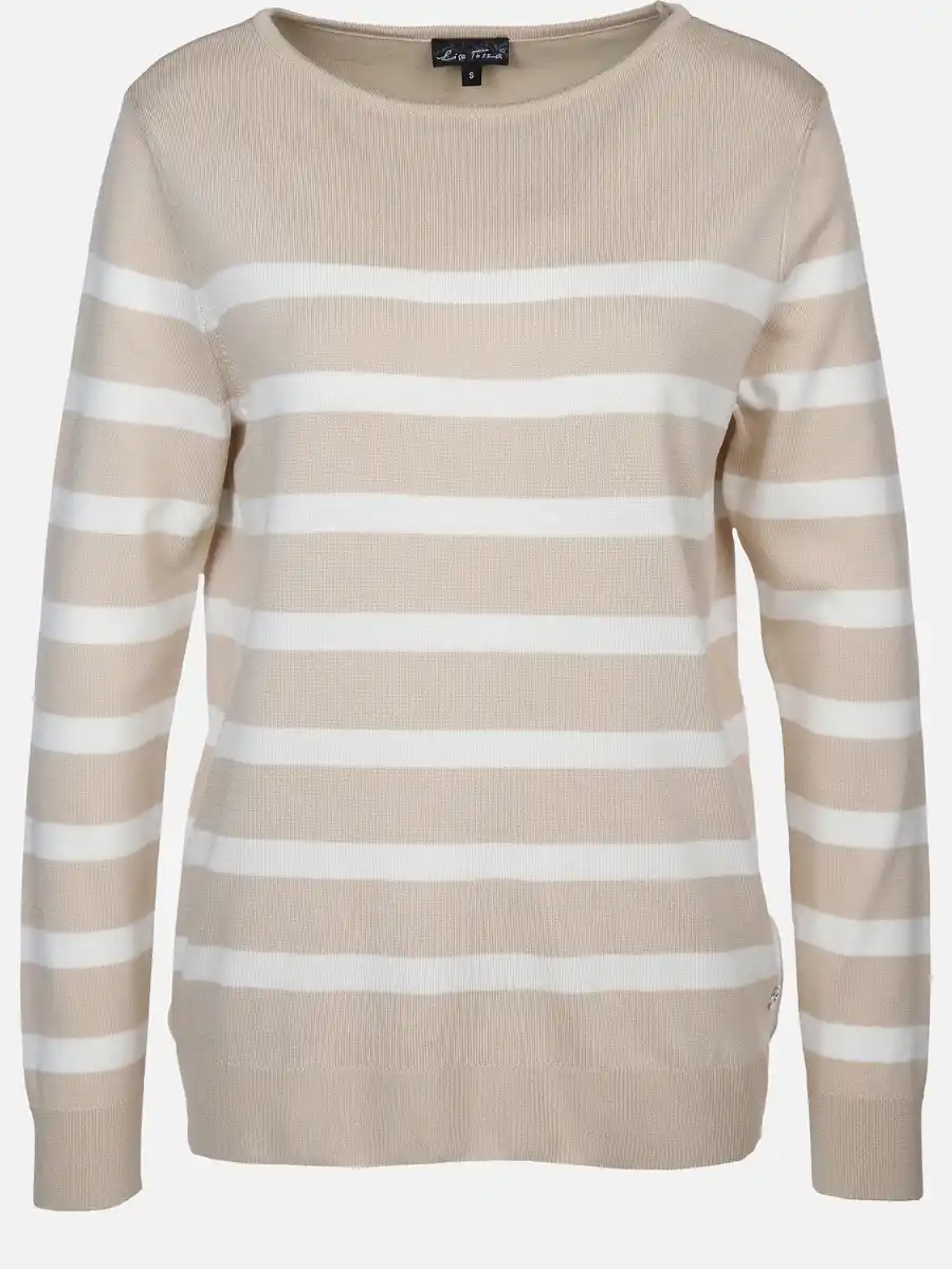 Bild 1 von Damen Pullover mit Streifen Beige