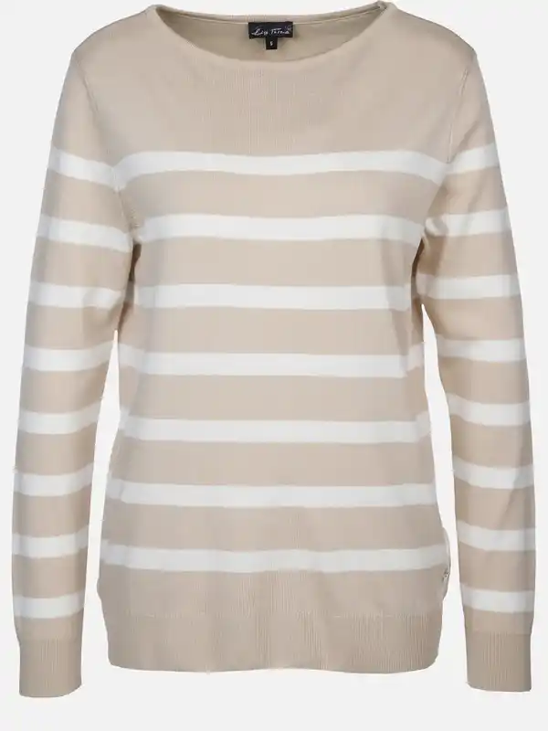 Bild 1 von Damen Pullover mit Streifen Beige