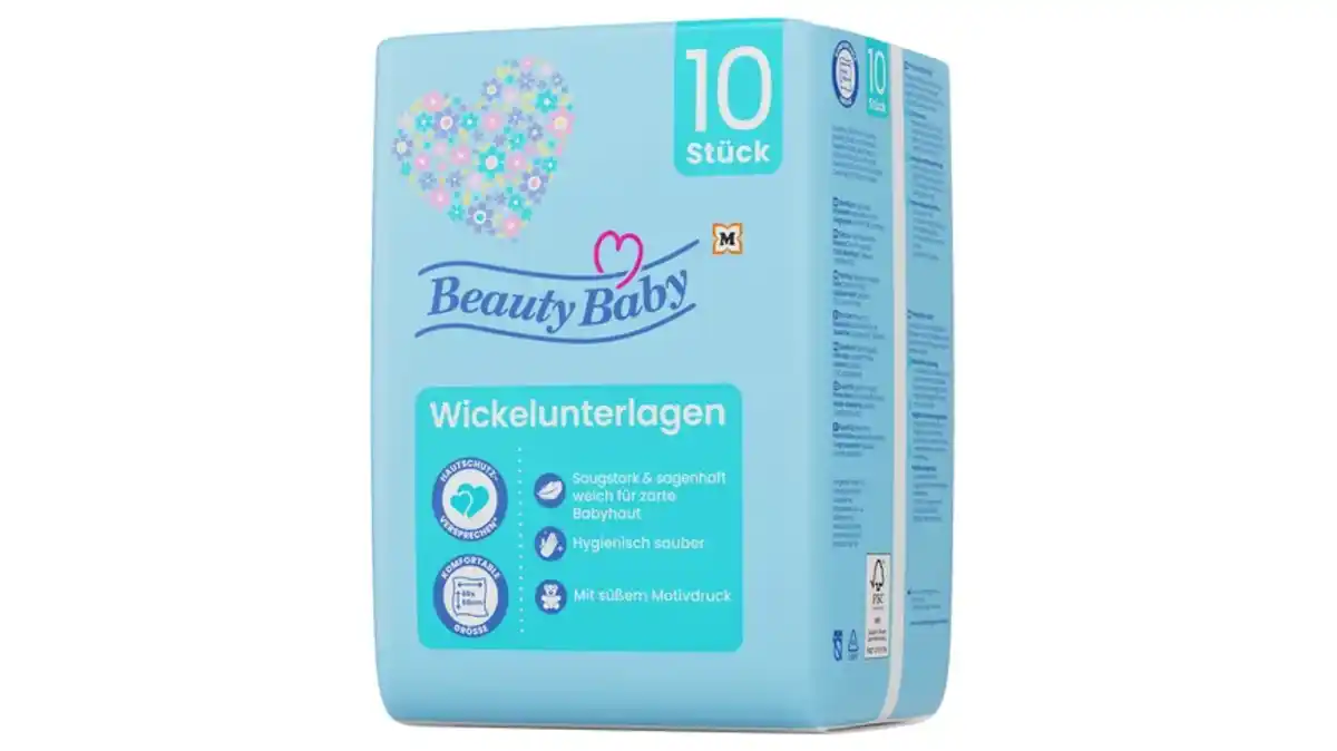 Bild 1 von Beauty Baby Wickelunterlagen, 60x60 cm