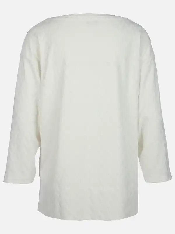 Bild 2 von Damen Jaquard Shirt Weiß