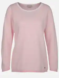 Damen Pullover mit Struktur Rosa