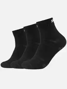 Damen Socken Quarters im 3er Pack Schwarz